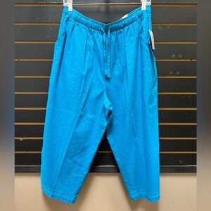 NWT Erika Marine blue capri size XL